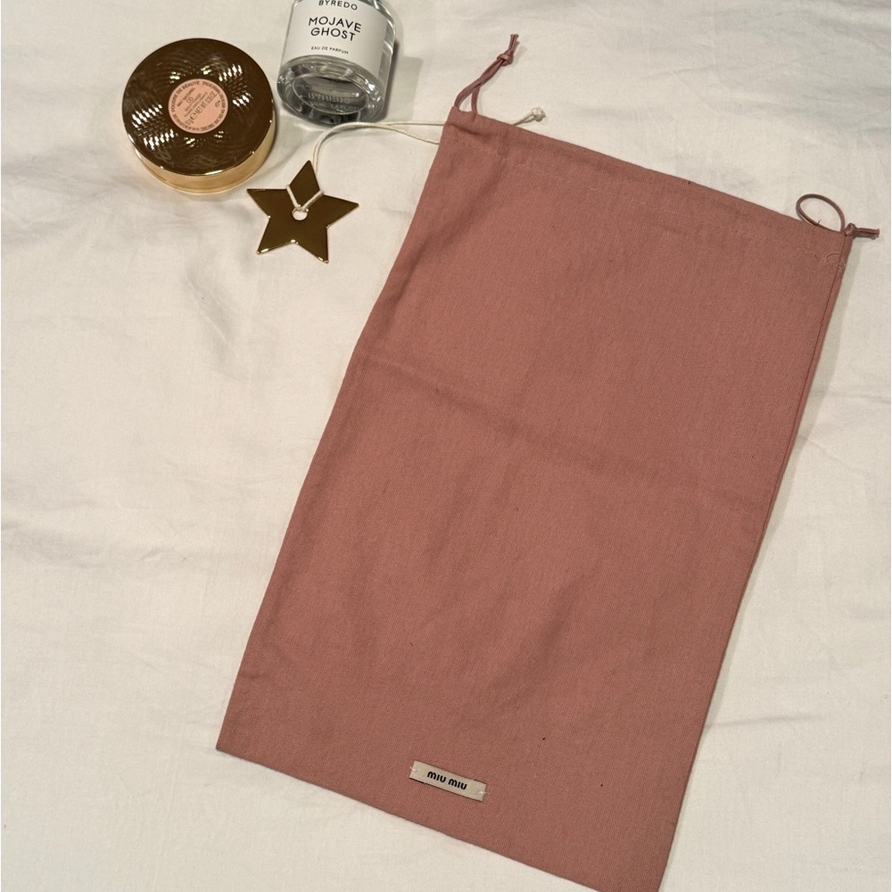 ⭐️AUTHENTIC miumiu Dusty Pink Dust Bag